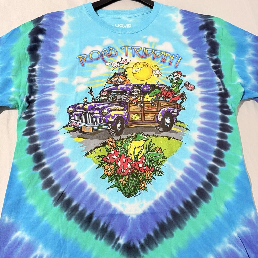Liquid Blue Men’s XL Road Trippin' Tie-Dye T-Shirt